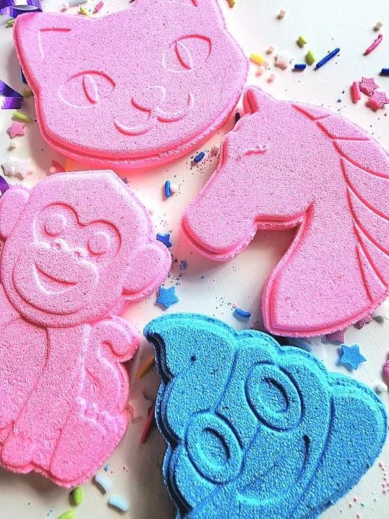 Bath Bombs - Assorted Fun Shapes & Colors