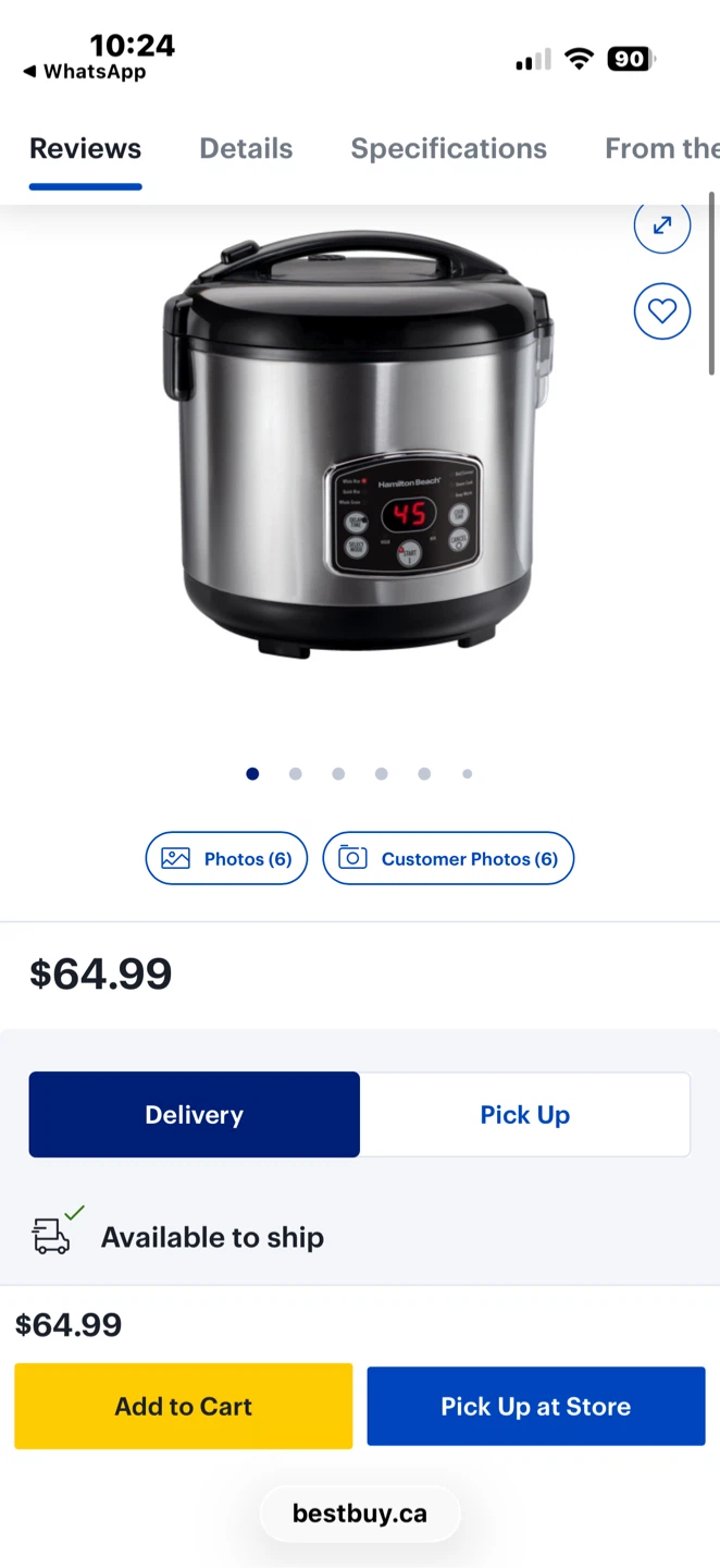 Hamilton Beach Rice Cooker - 20-Cup - photo 5