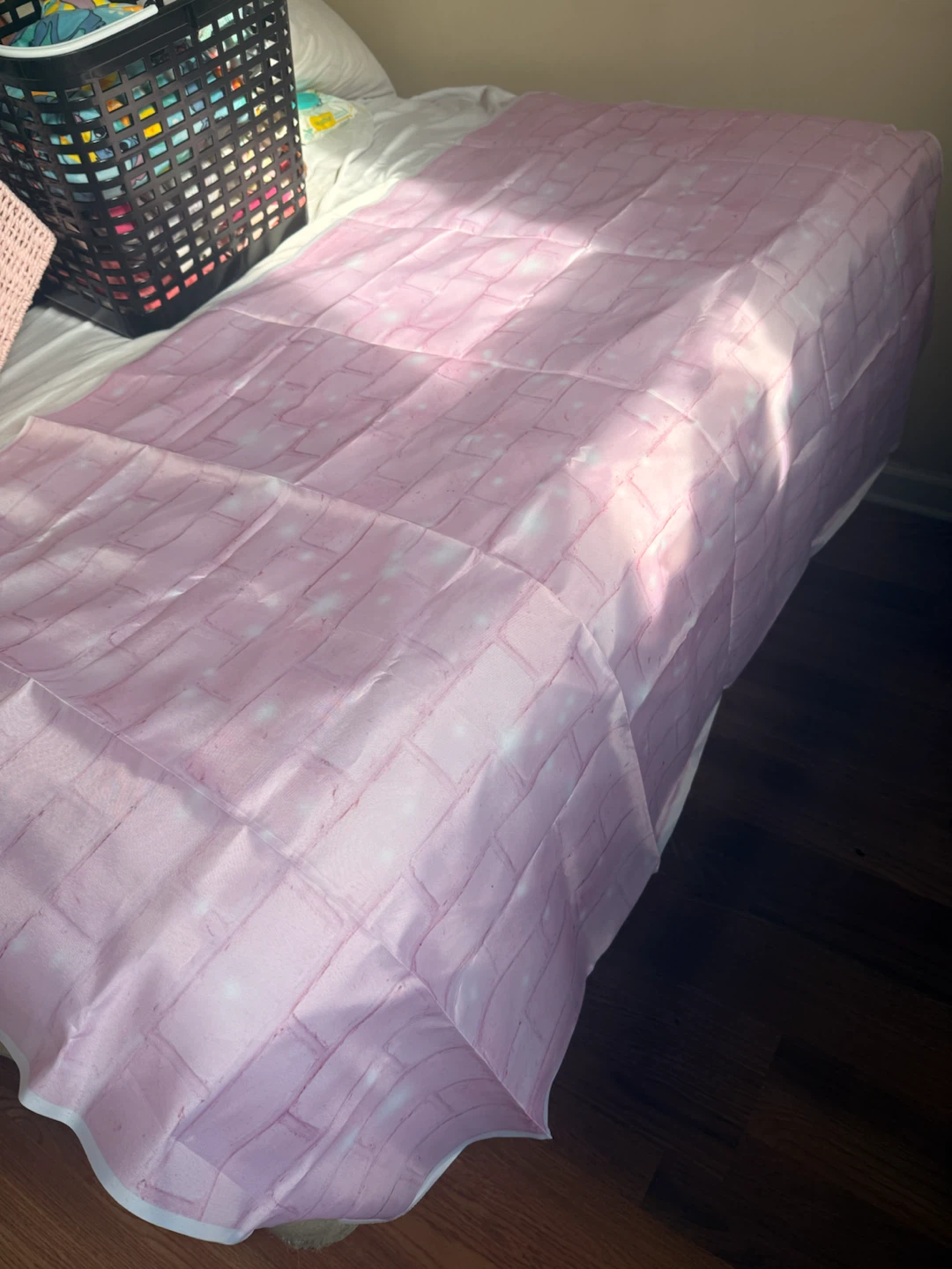 Pink Brick Pattern Photography Backdrop