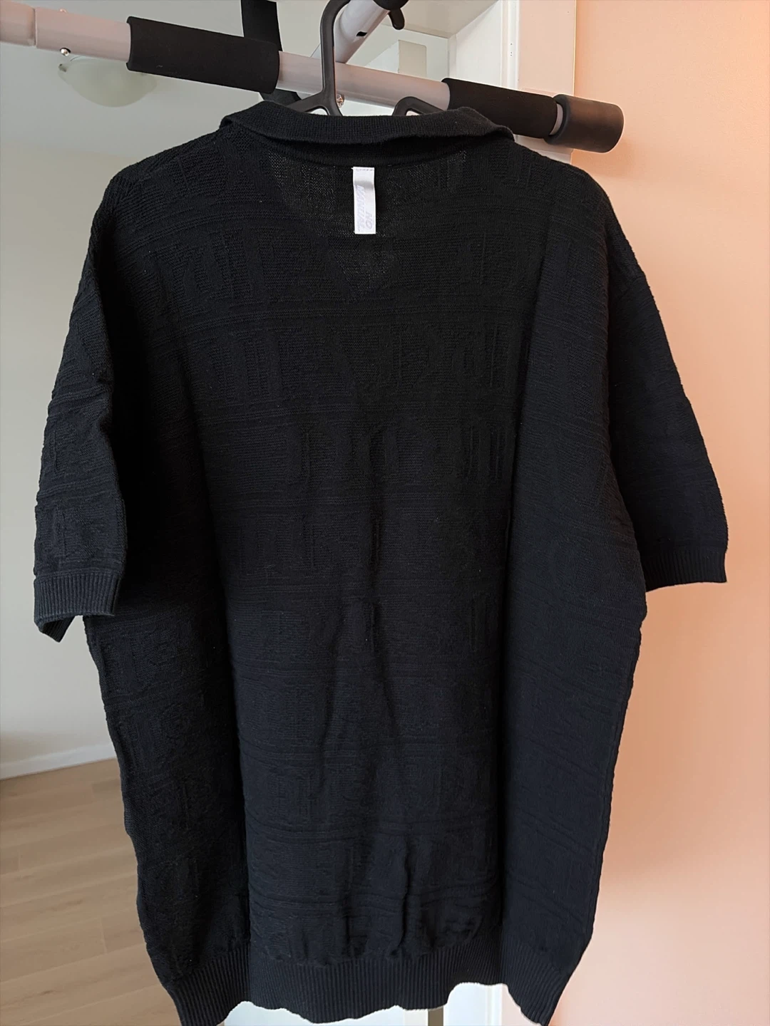 NOMANUAL Black Knit Polo Shirt - photo 2