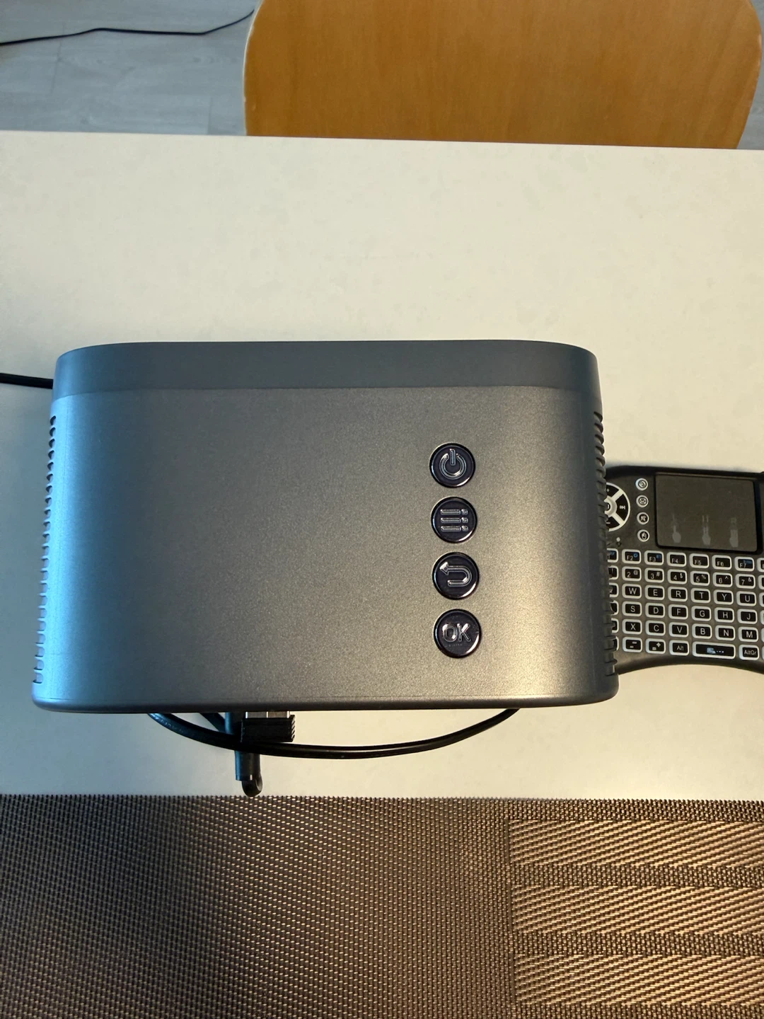 Portable Mini Projector with Remote and Keyboard - photo 3