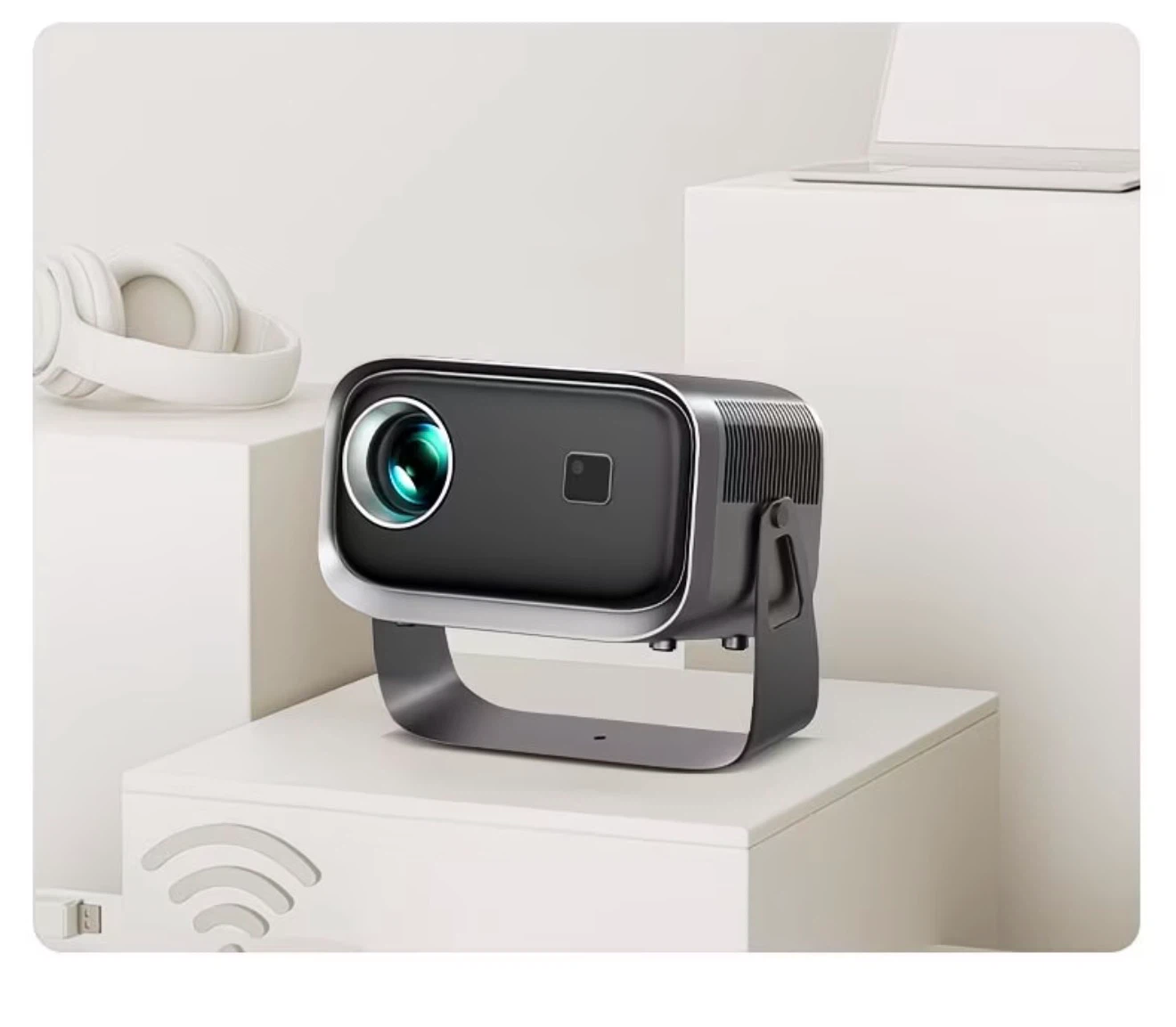 Portable Mini Projector with Remote and Keyboard - photo 4