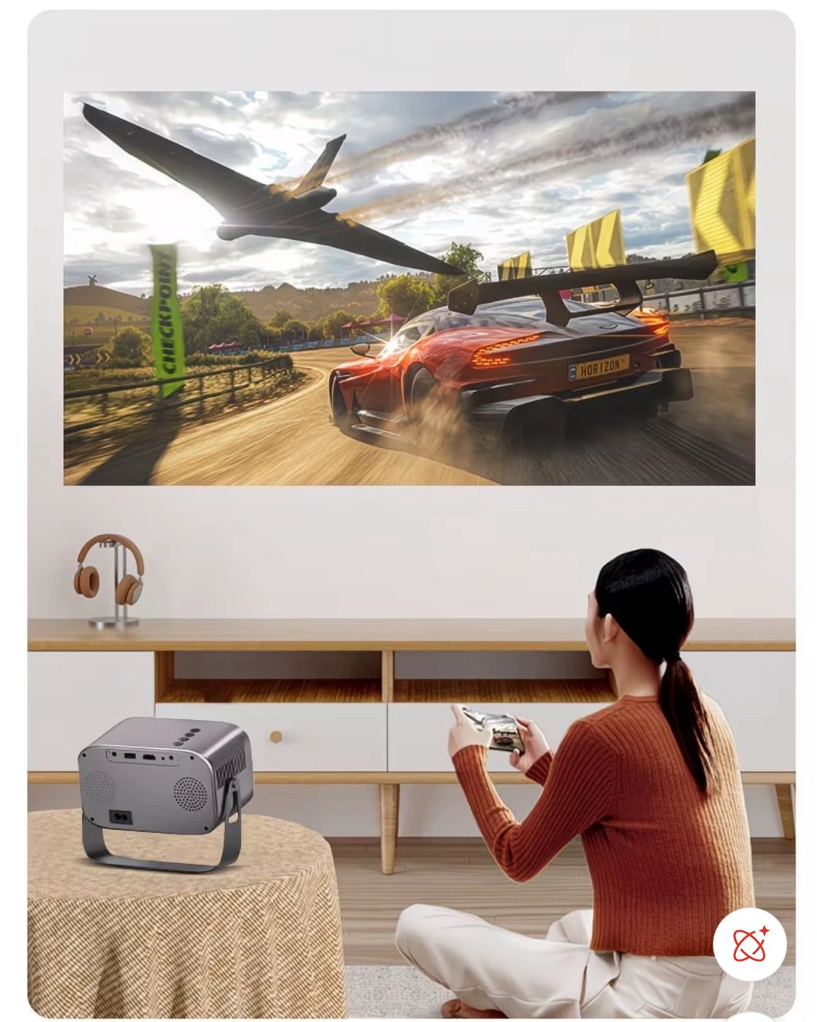 Portable Mini Projector with Remote and Keyboard - photo 5