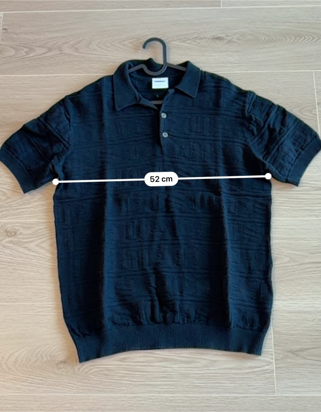 NOMANUAL Black Knit Polo Shirt - photo 3