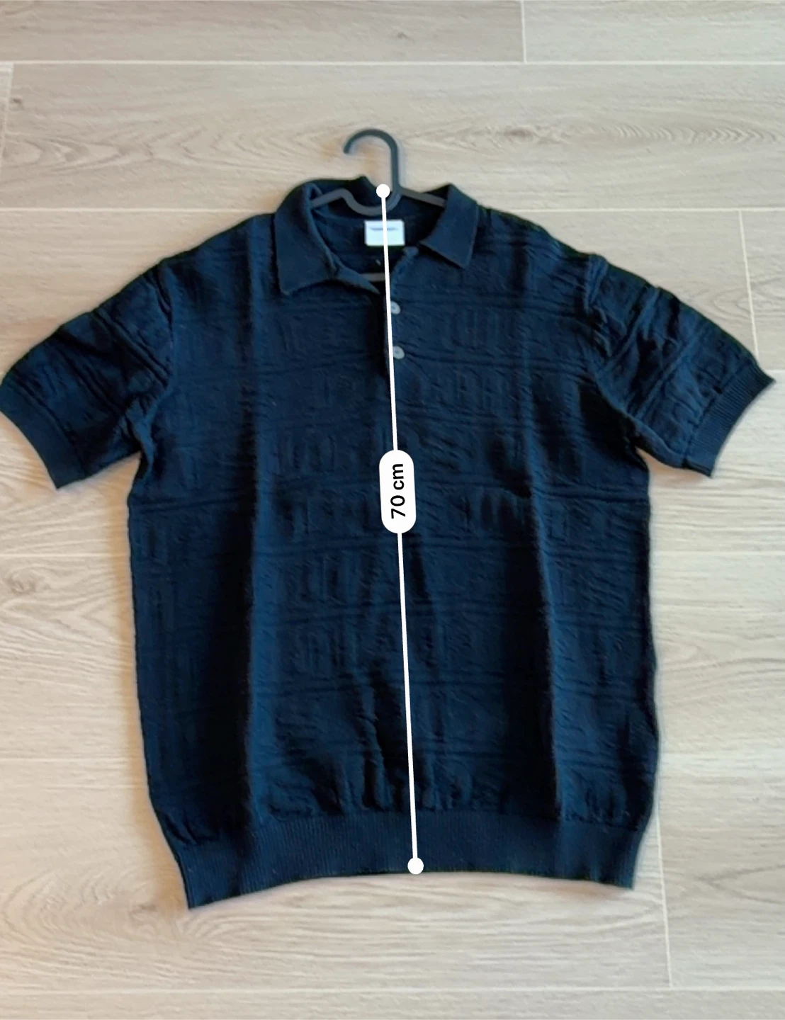 NOMANUAL Black Knit Polo Shirt - photo 4
