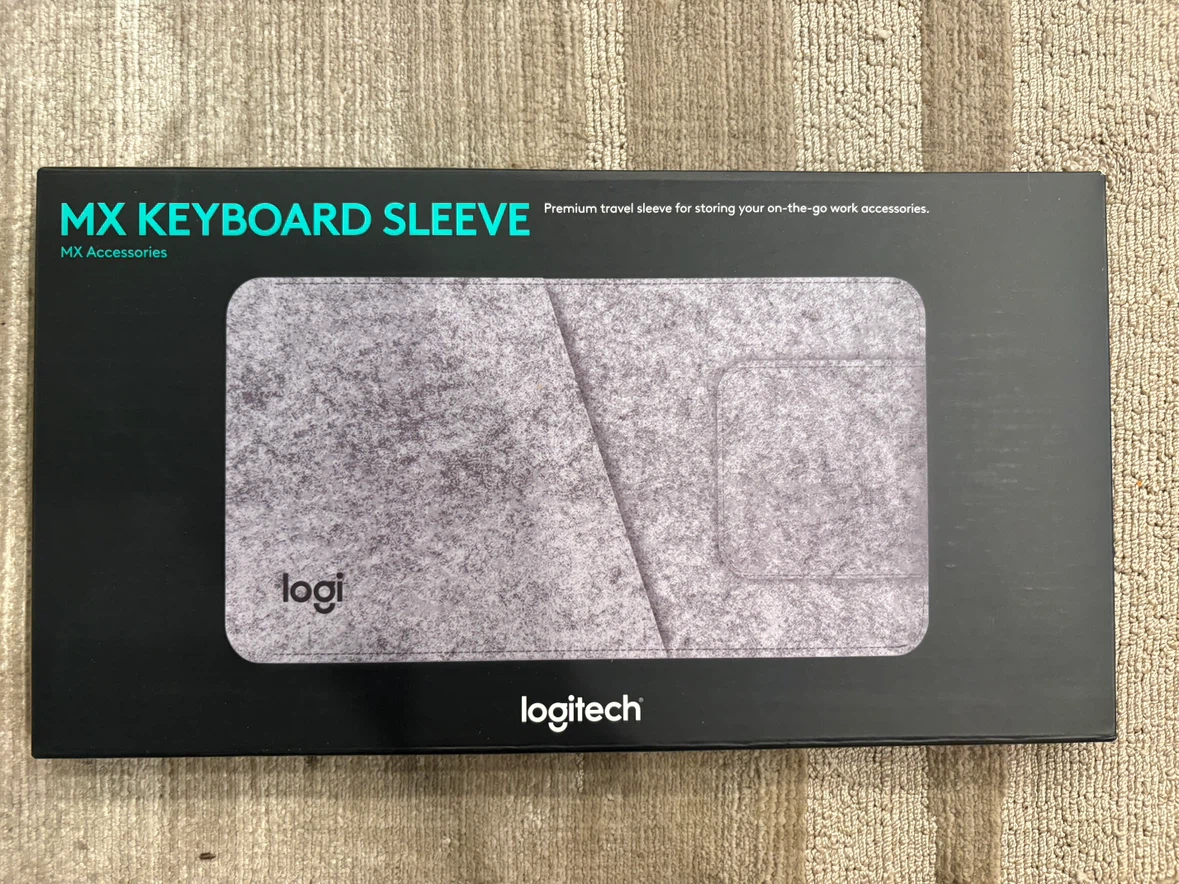 Logitech Gray Travel MX Keyboard Sleeve New in Box