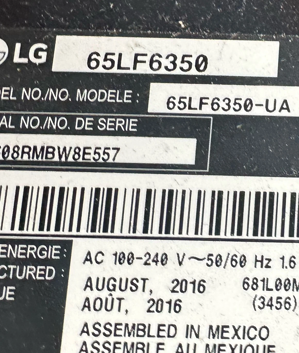 LG 65LF6350 65" Smart HD LED TV - photo 3
