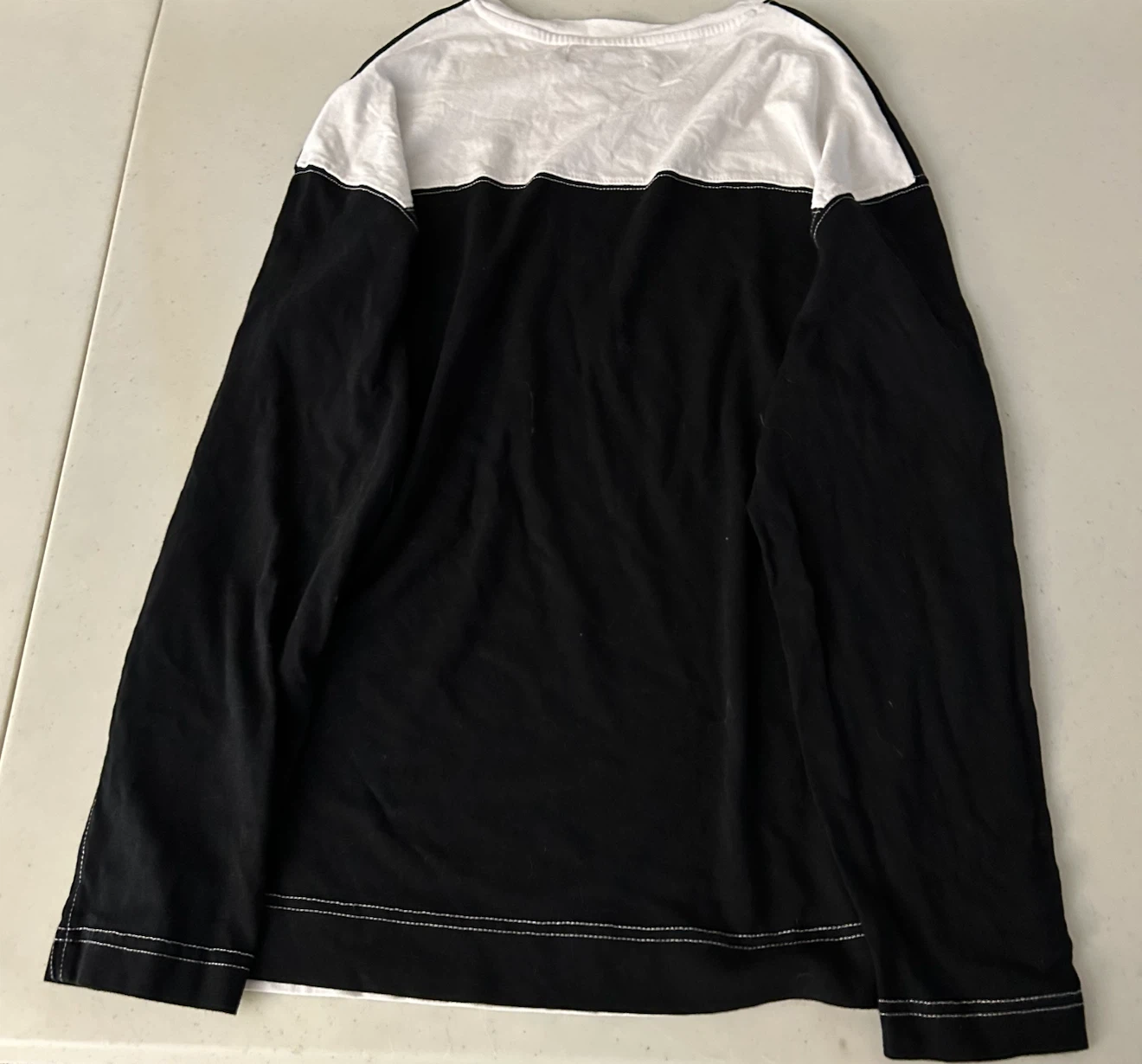 Oak + Fort Long Sleeve Black & White Shirt XS - photo 2