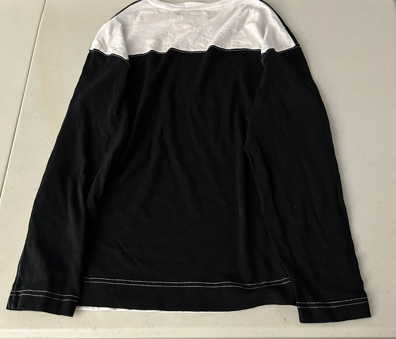 Oak + Fort Long Sleeve Black & White Shirt XS - photo 5