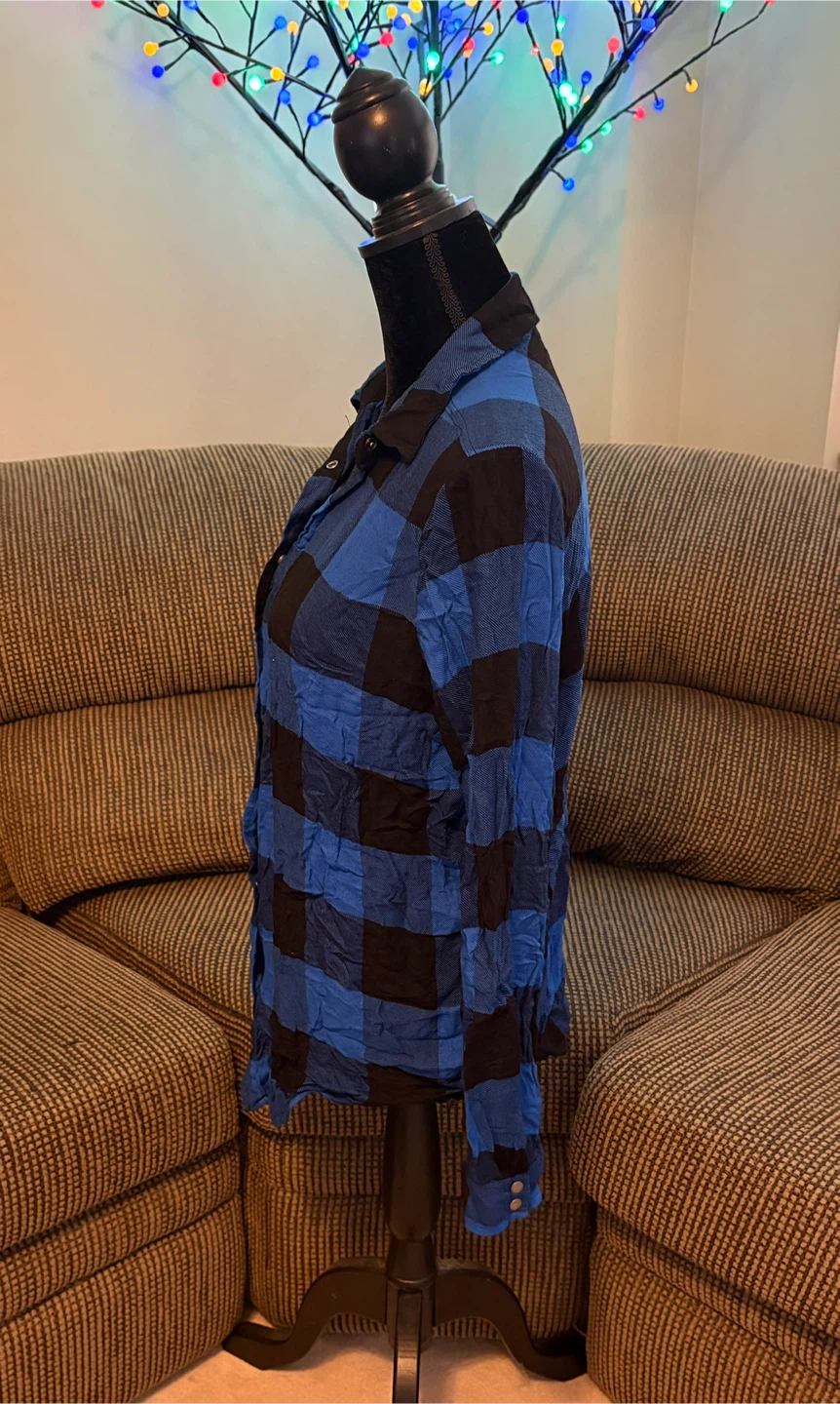 ✨✨Balera Blue and Black Plaid Shirt - photo 2