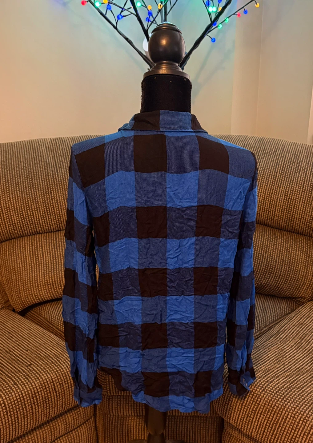 ✨✨Balera Blue and Black Plaid Shirt - photo 3