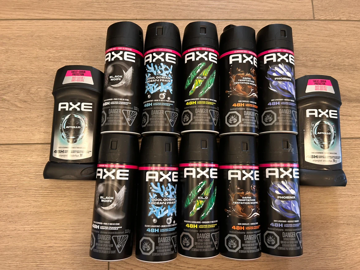 Axe Antiperspirant Deodorant Stick & deodorant spray