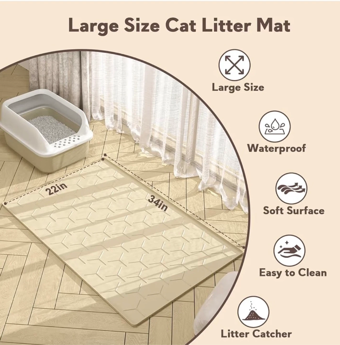 NEW Cat/Dog Litter Mat - photo 3