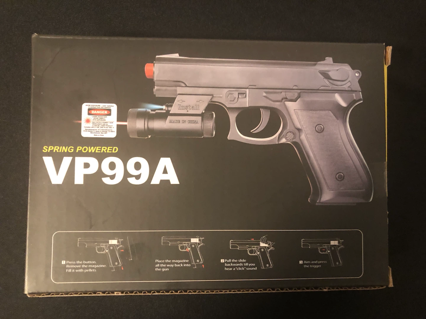 Spring Powered VP99A Airsoft Pistol