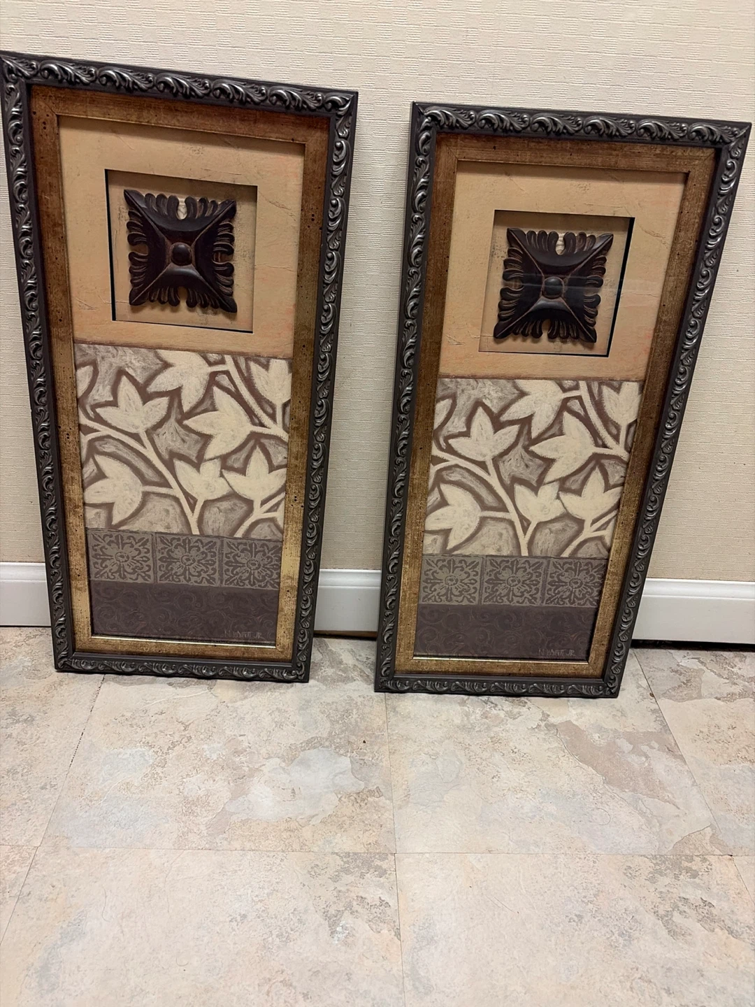 Set of Two Decorative Wall Art Panels
