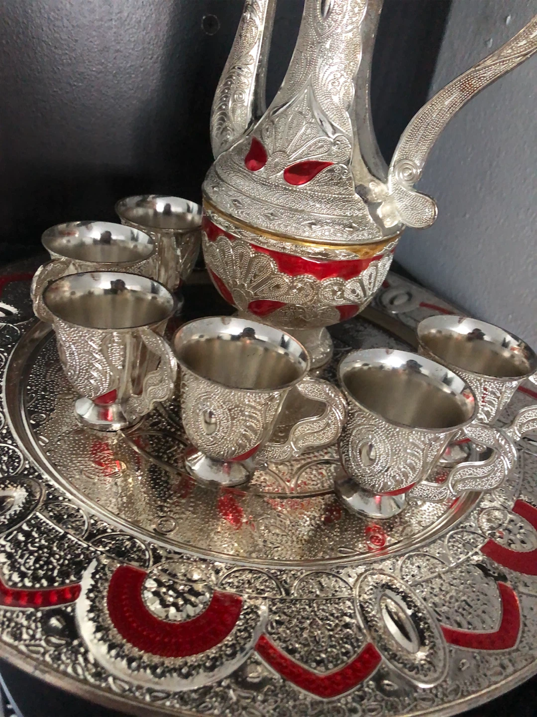 Decorative Coffee Pot and Cups Set - photo 2