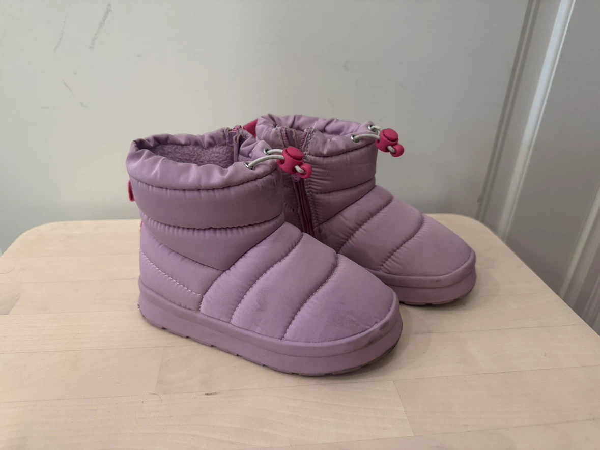 Zara Puffer Boots Lilac Size 25