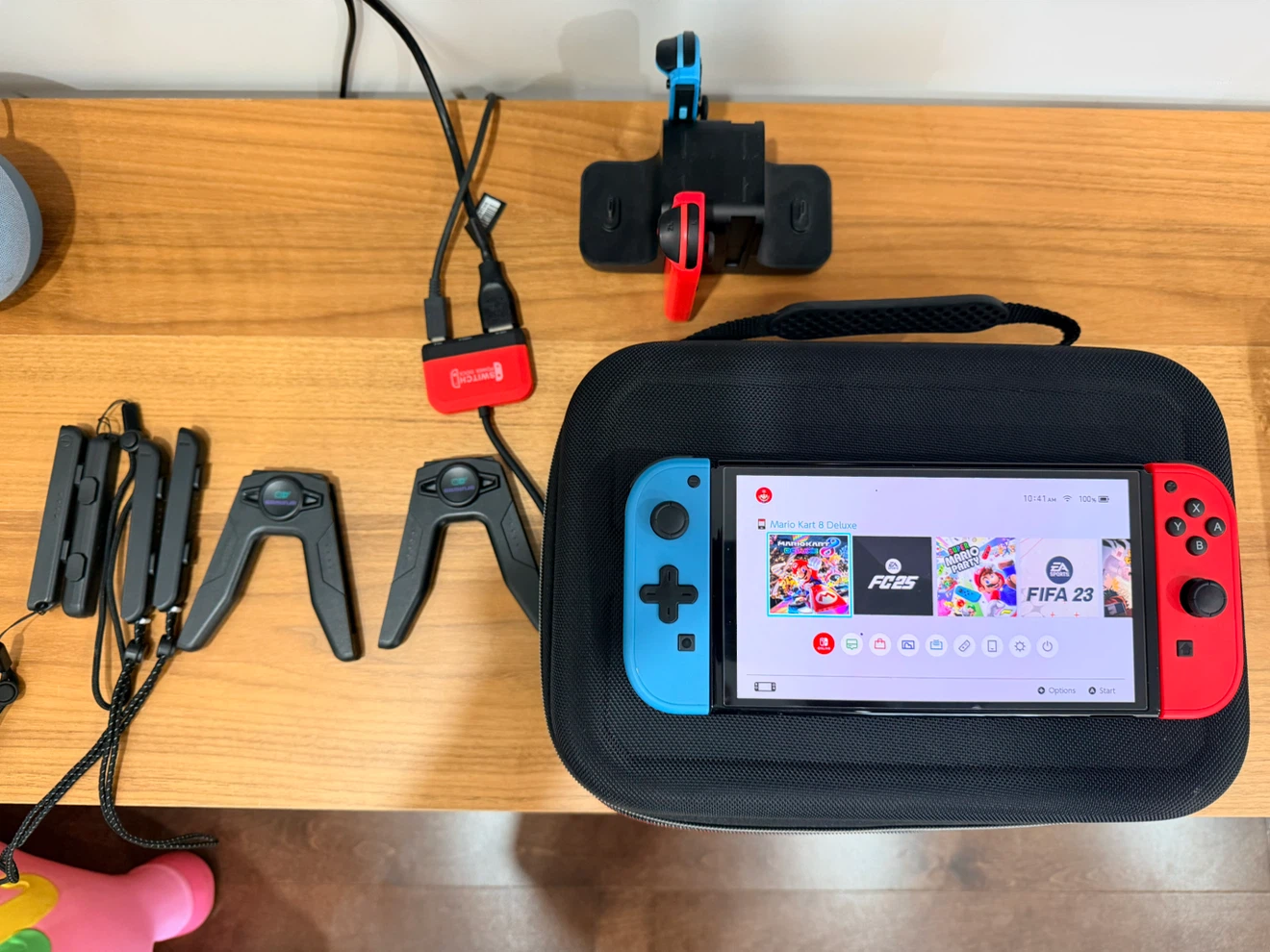 Nintendo Switch with Mario Kart 8 Deluxe & Accessories
