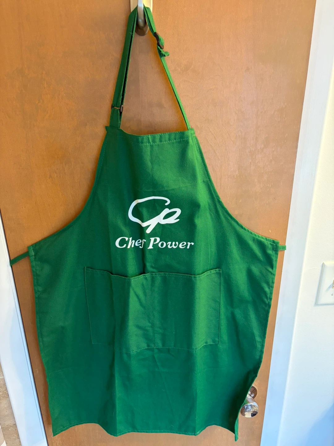 Chef Power Green Cotton Apron