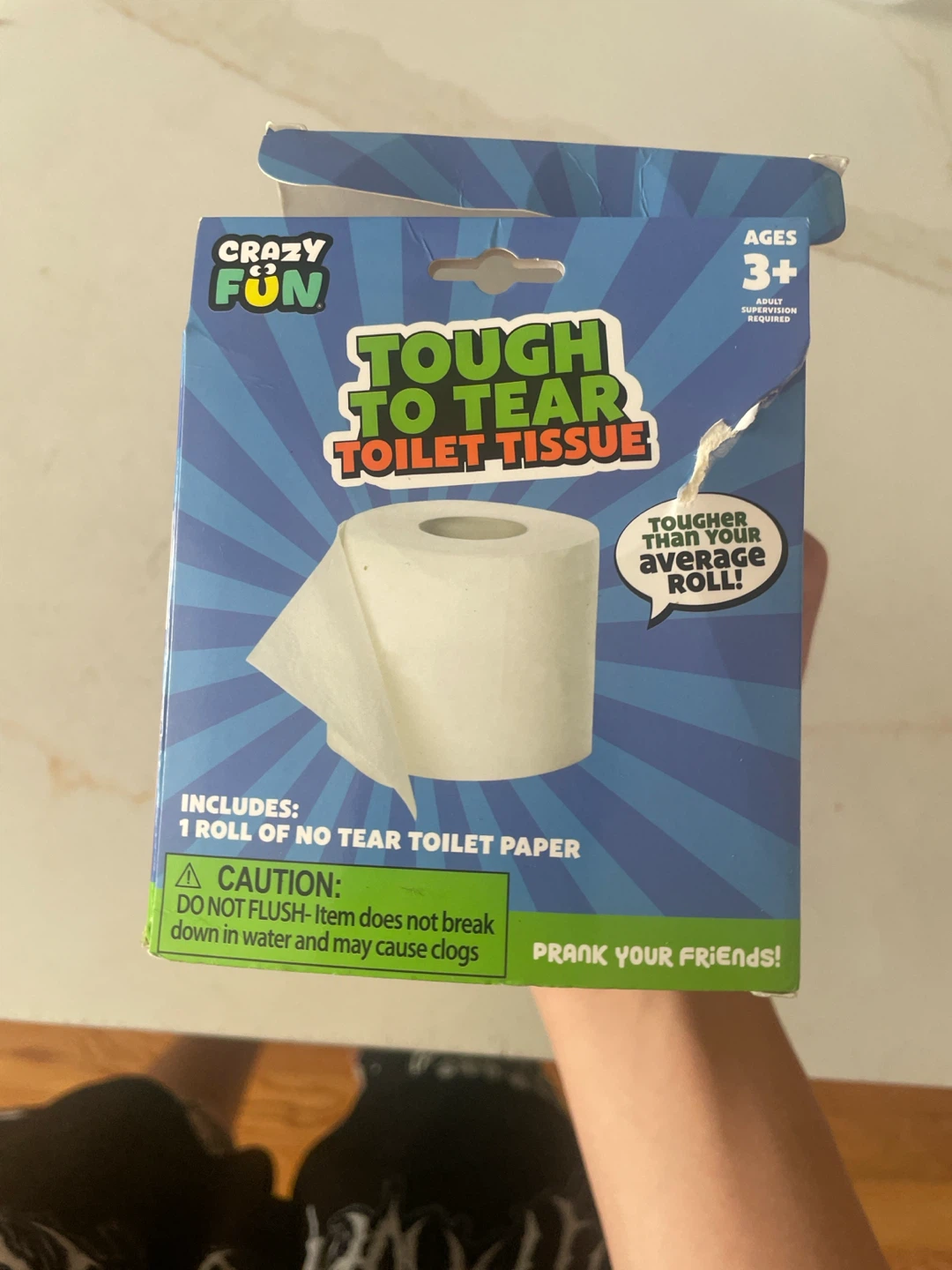 Crazy Fun Tough to Tear Toilet Tissue Gag Gift - photo 4