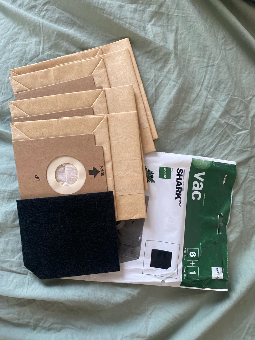 Shark EP780C Vacuum Bags and Filter