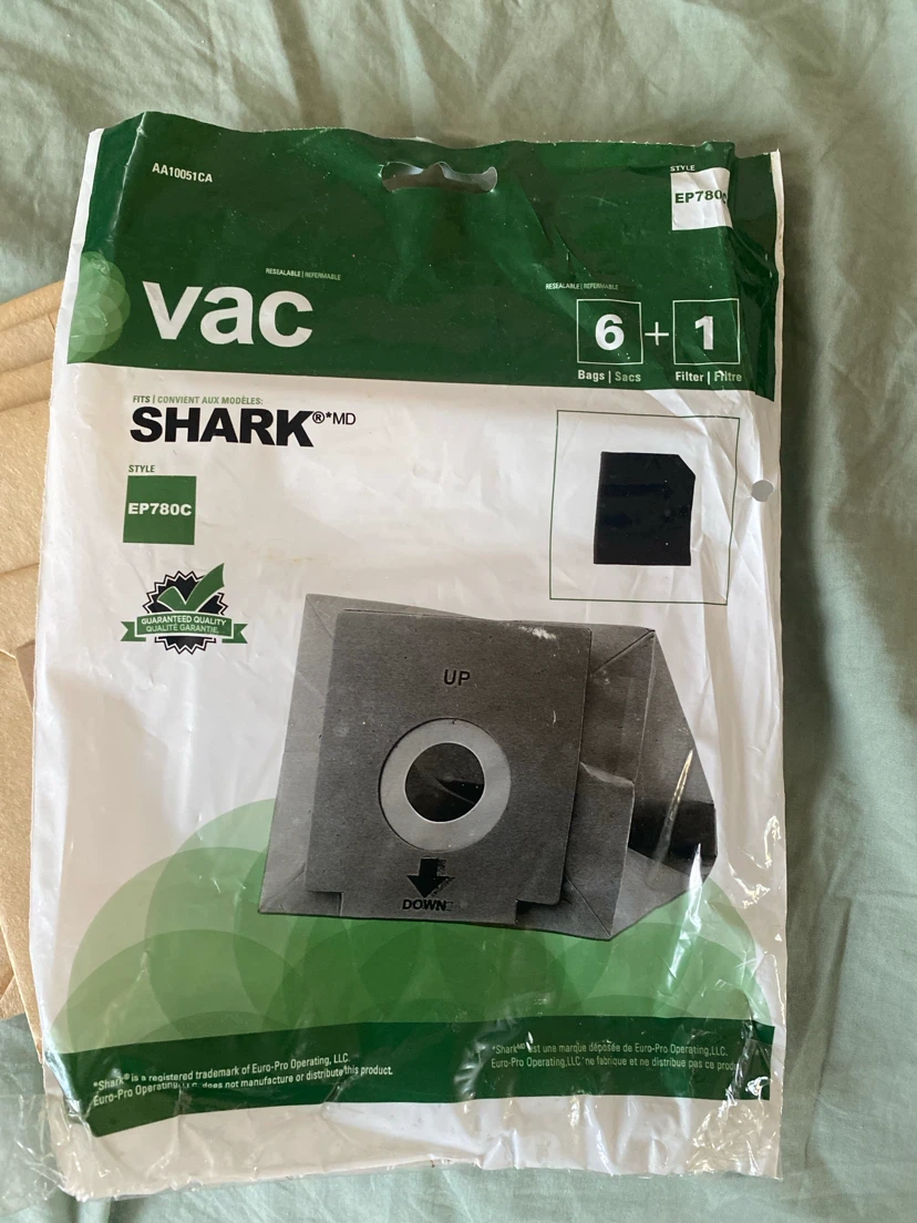 Shark EP780C Vacuum Bags and Filter - photo 2