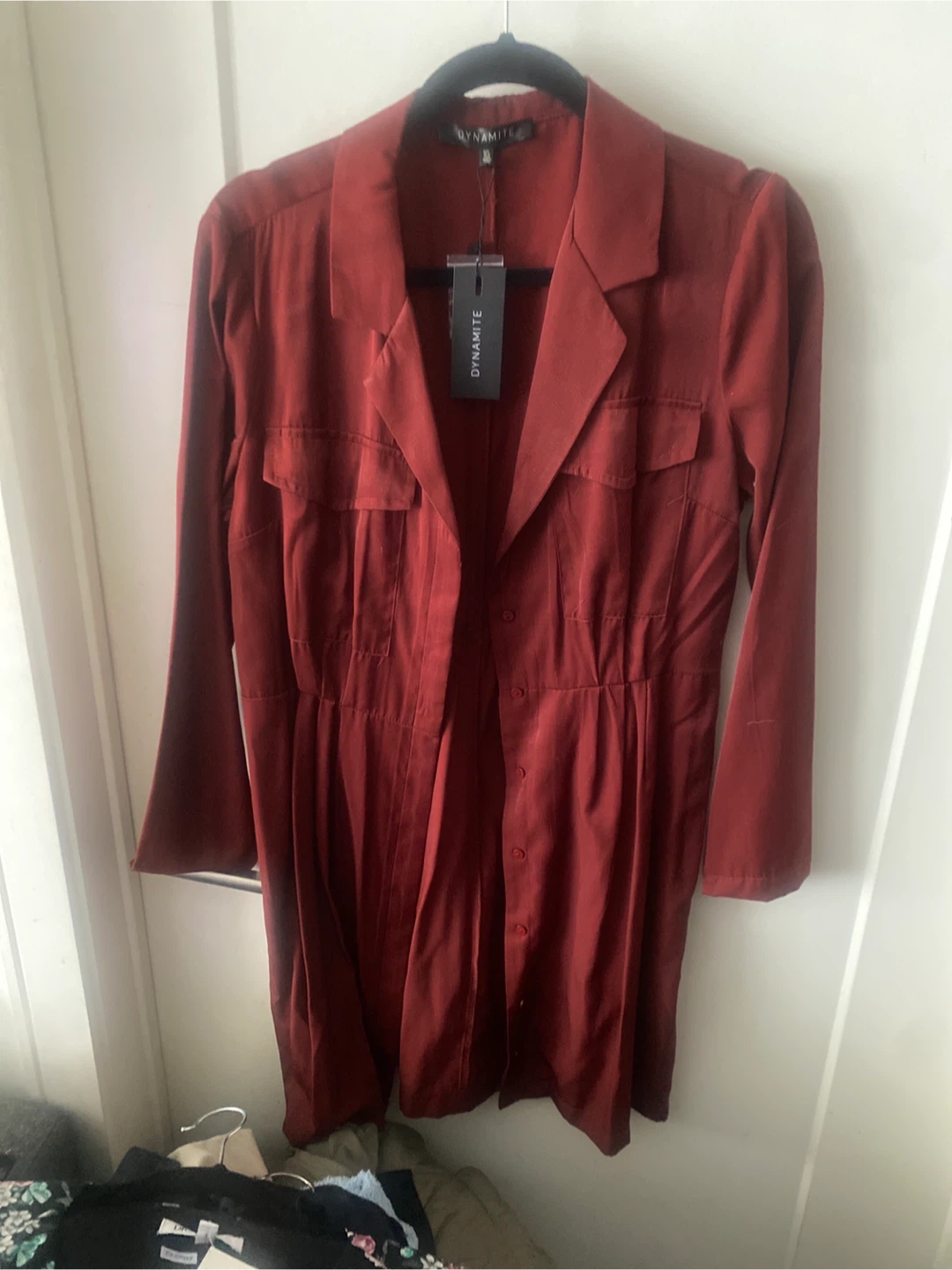 DYNAMITE Rustcoloured Shirt Dress