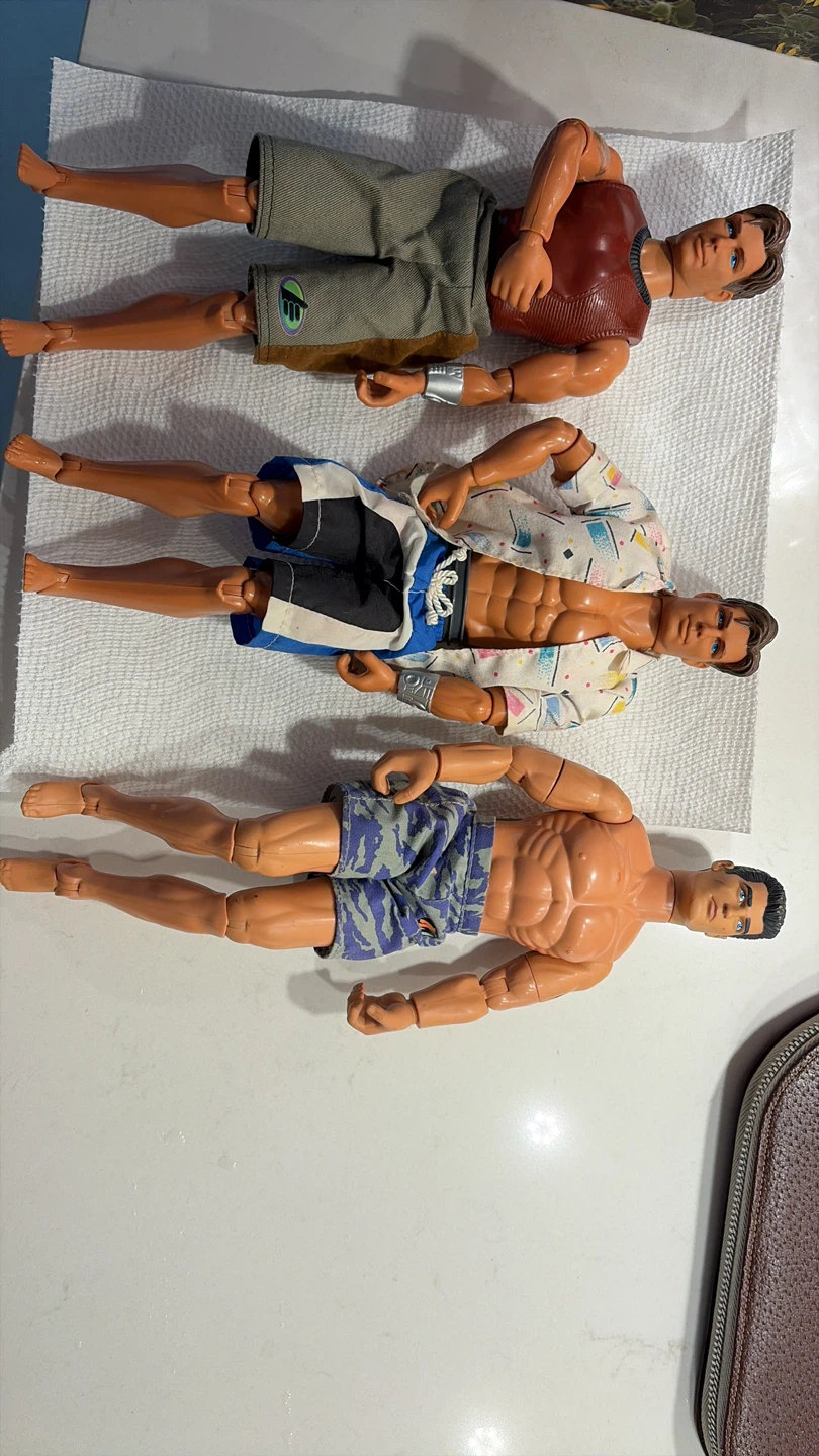 Set of 3 Vintage 1998 Mattel Action Figures