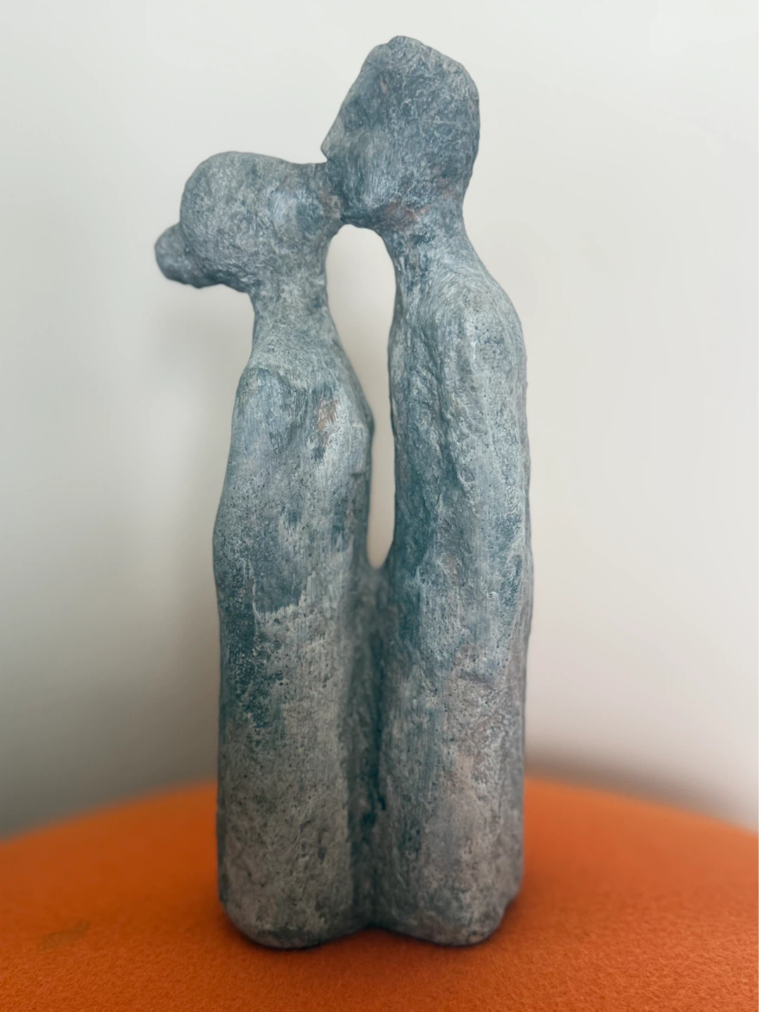 Abstract stone couple sculpture