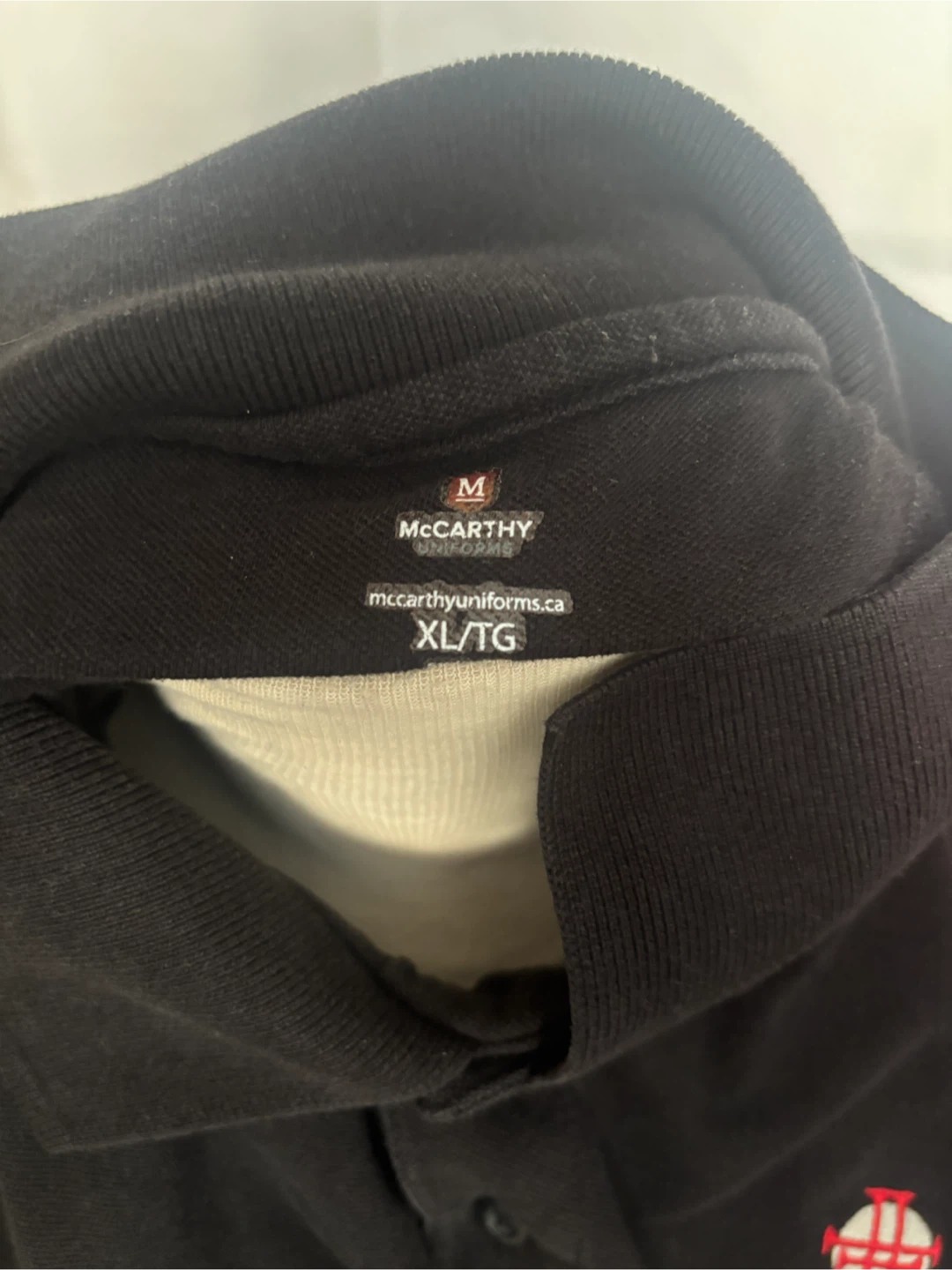 McCarthy Uniforms Austin Long Sleeves Polo’s Black XL - photo 3
