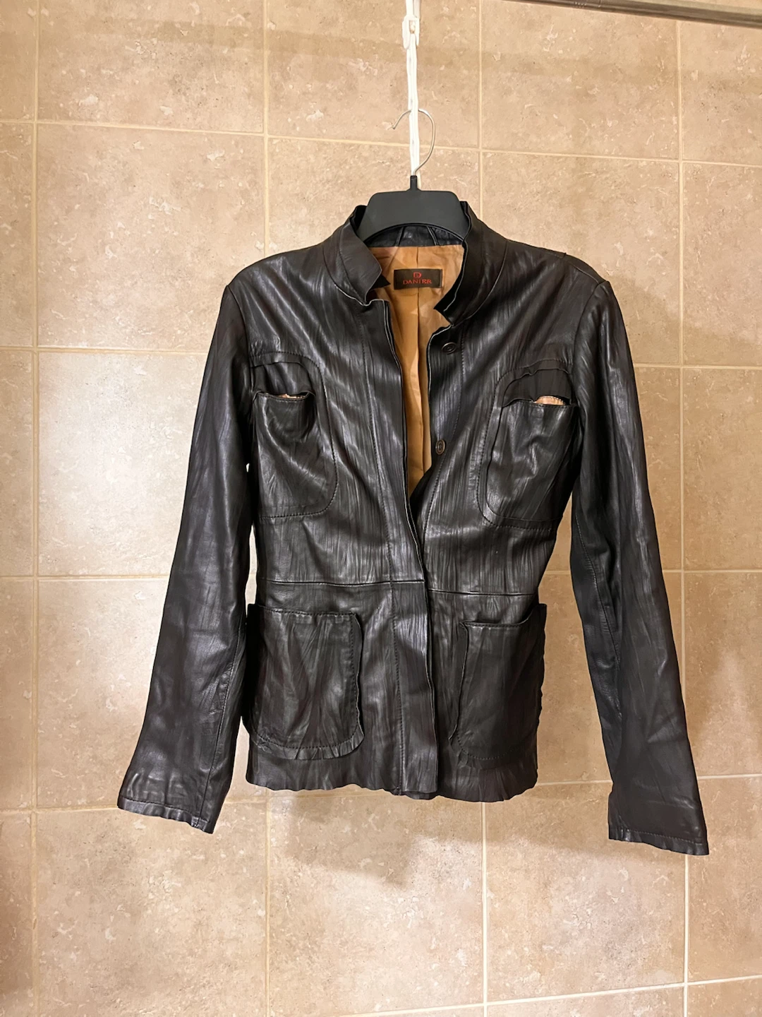 Brown Danier Genuine Leather Jacket