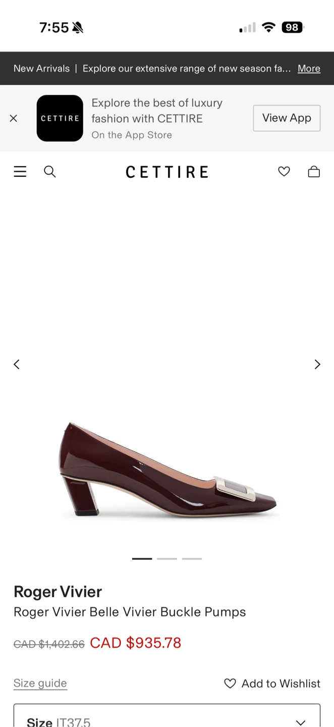 Roger Vivier Belle Vivier Patent Pumps