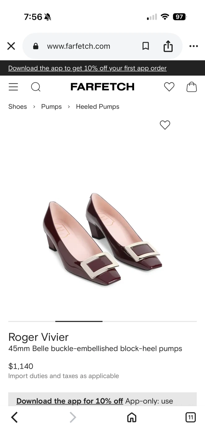 Roger Vivier Belle Vivier Patent Pumps - photo 3