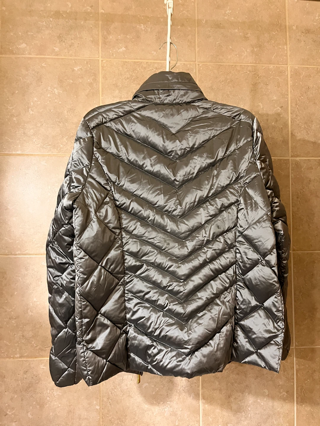 bebe Grey Quilted Puffer Jacket - photo 2