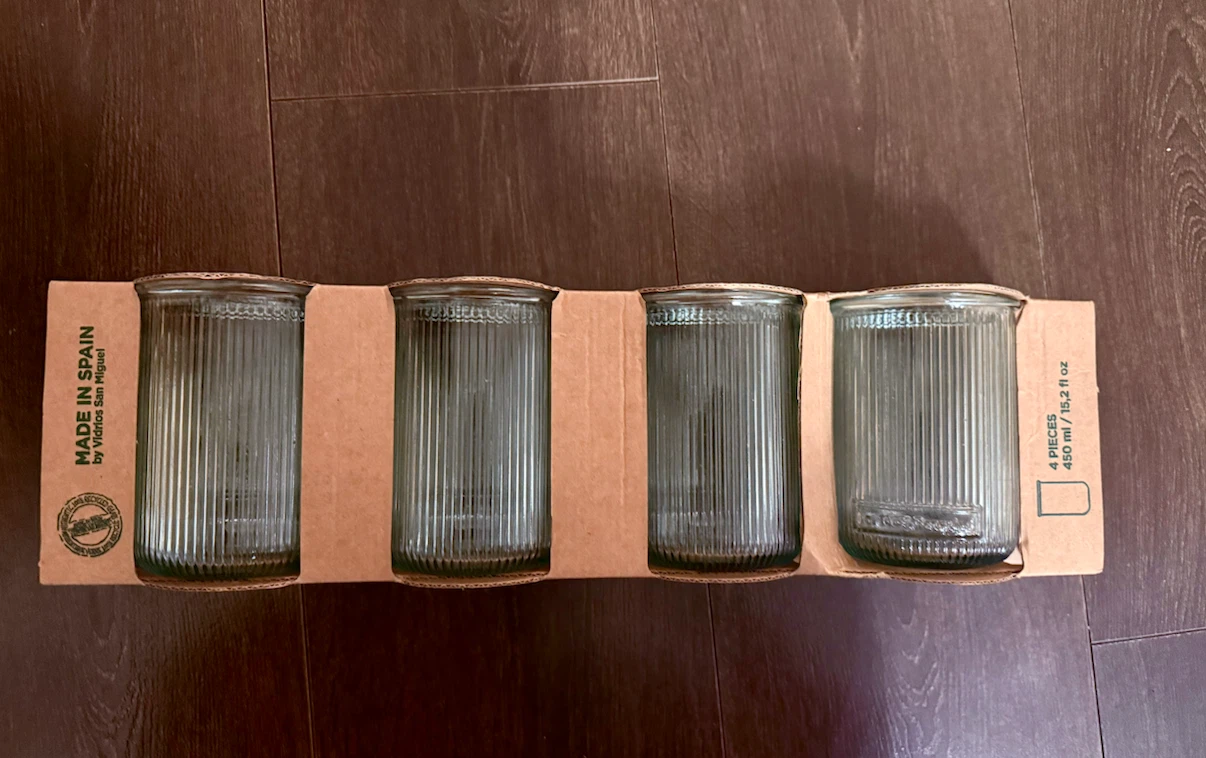 Vidrios San Miguel Ribbed Glass Tumbler