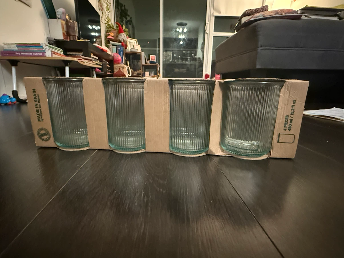 Vidrios San Miguel Ribbed Glass Tumbler - photo 3