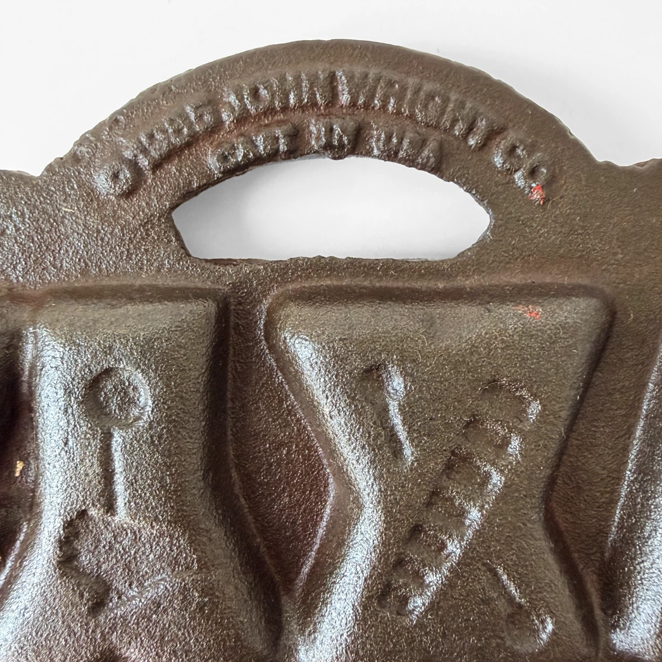 Vintage 1985 Cast Iron Alphabet Cookie Mold - photo 5