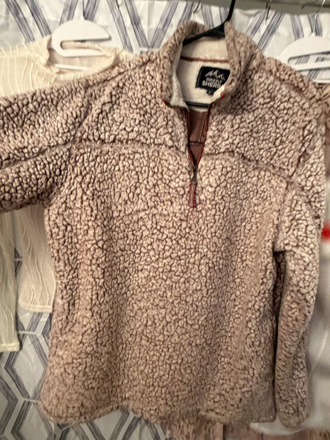 Big furry sweater