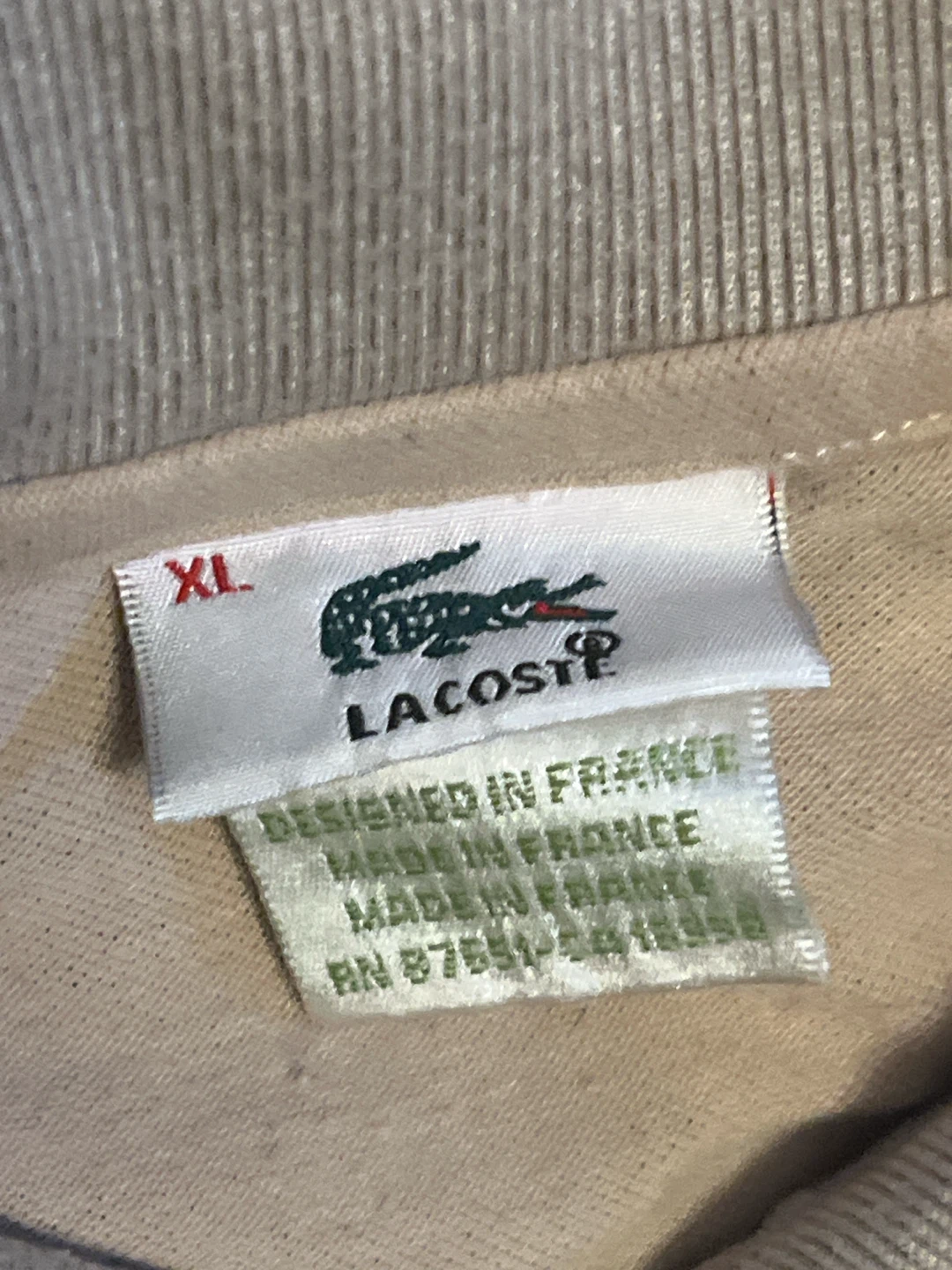 Lacoste Polo Shirt Beige XL - photo 3