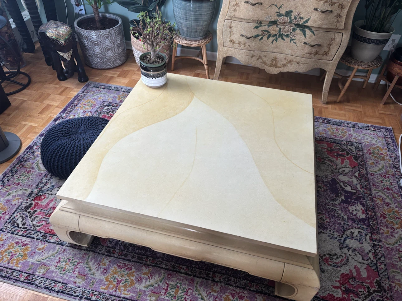 Large Square Cream Coffee Table - photo 2