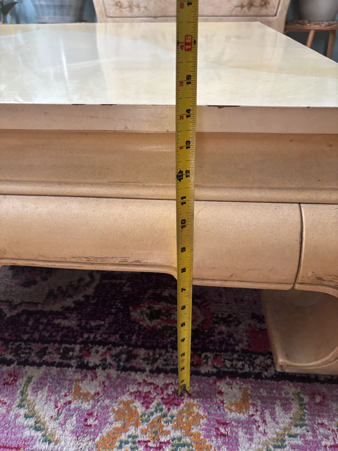 Large Square Cream Coffee Table - photo 4