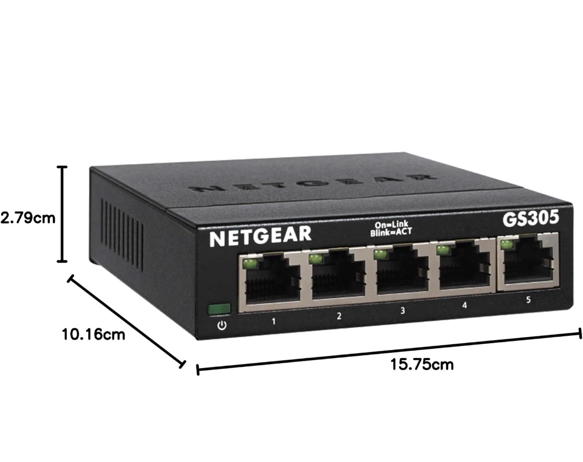 Netgear GS305 5-Port Gigabit Ethernet Switch - photo 5