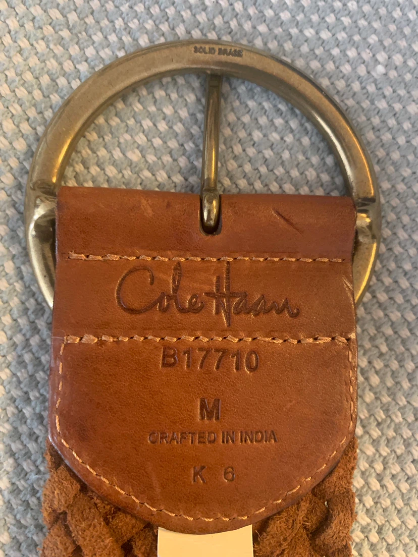 Cole Haan Woven Leather Belt - photo 2