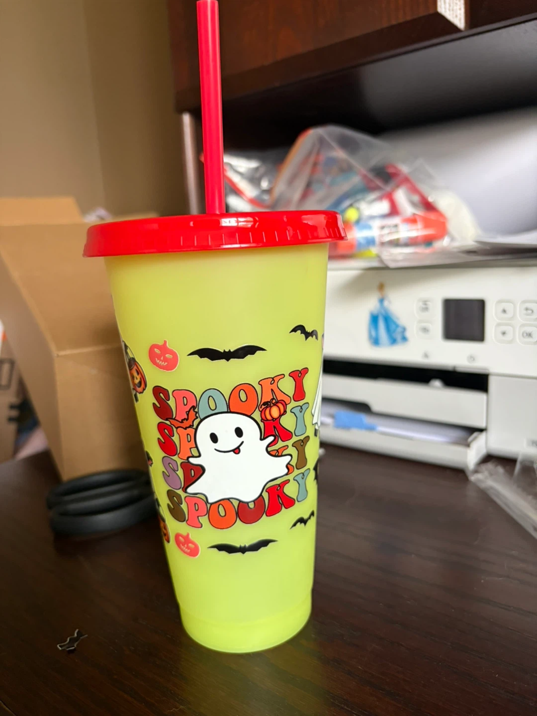 Set of 5 Colour-Changing Spooky Season Cups