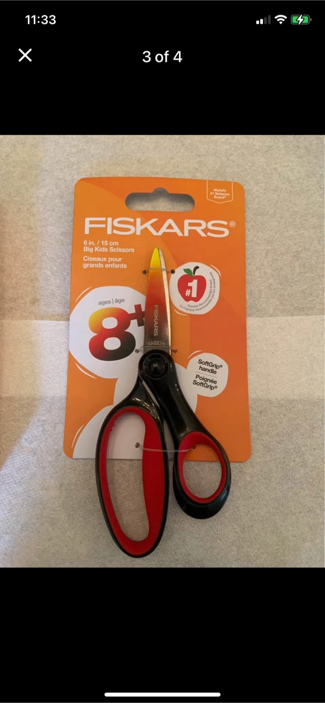 Fiskars School Supply Bundle: Compass, Protractor, and Scissors - photo 3