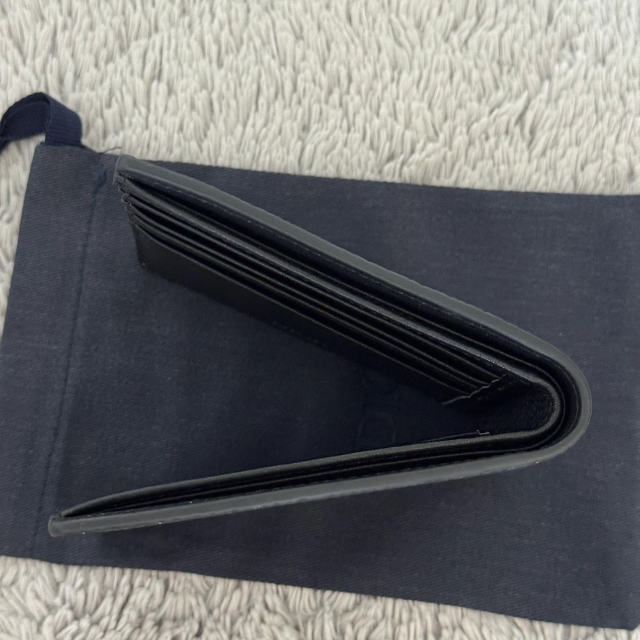 Dior Black Grained Leather Bifold Wallet - photo 3