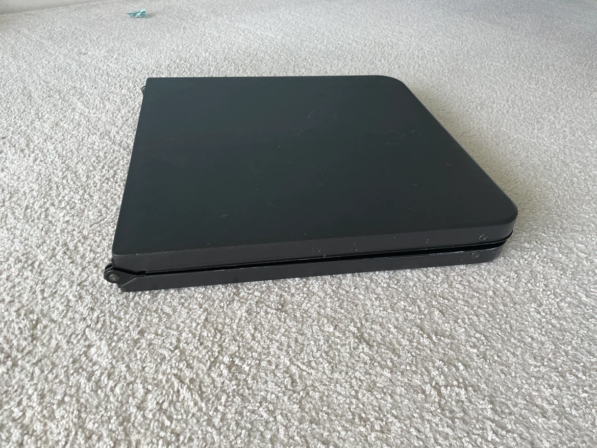 Black Folding Portable Table with chair - photo 3