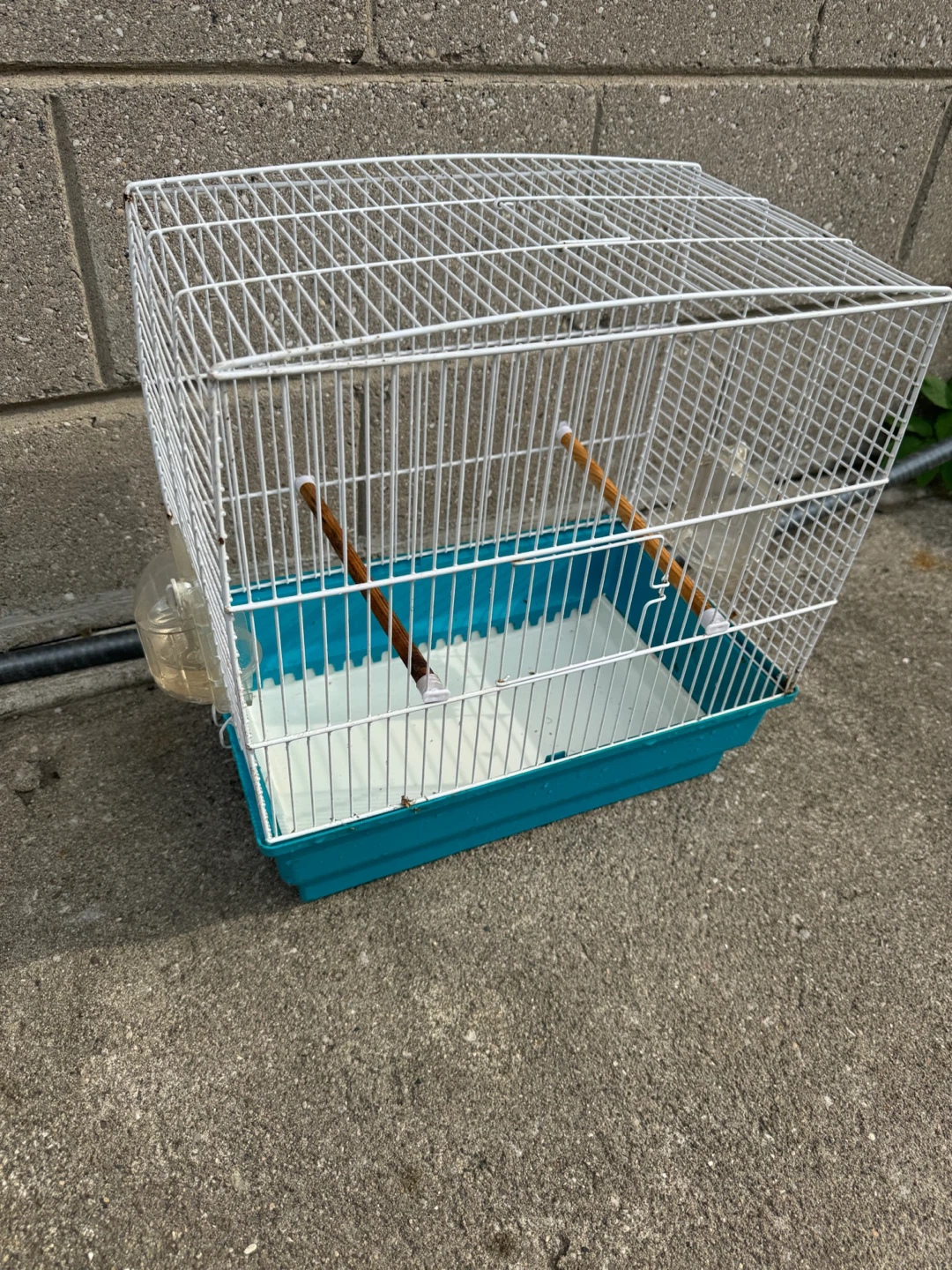 $25 for used small blue and white bird cage - photo 2