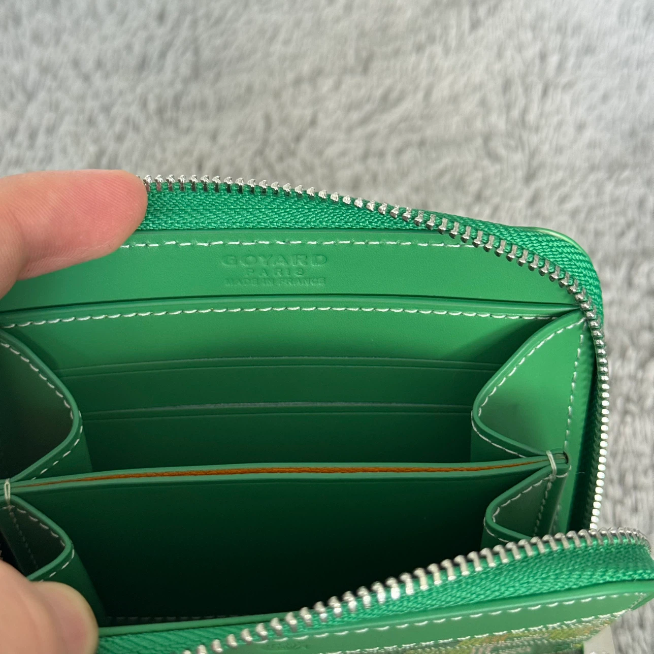 Goyard green zip-around wallet - photo 5