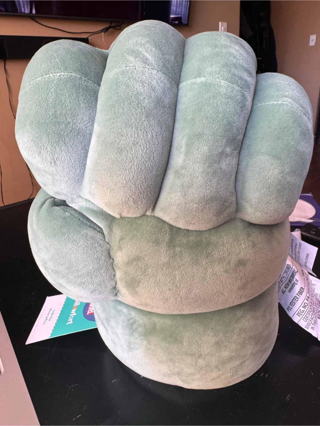 TWO Marvel Hulk Fist Plush Throw Pillow